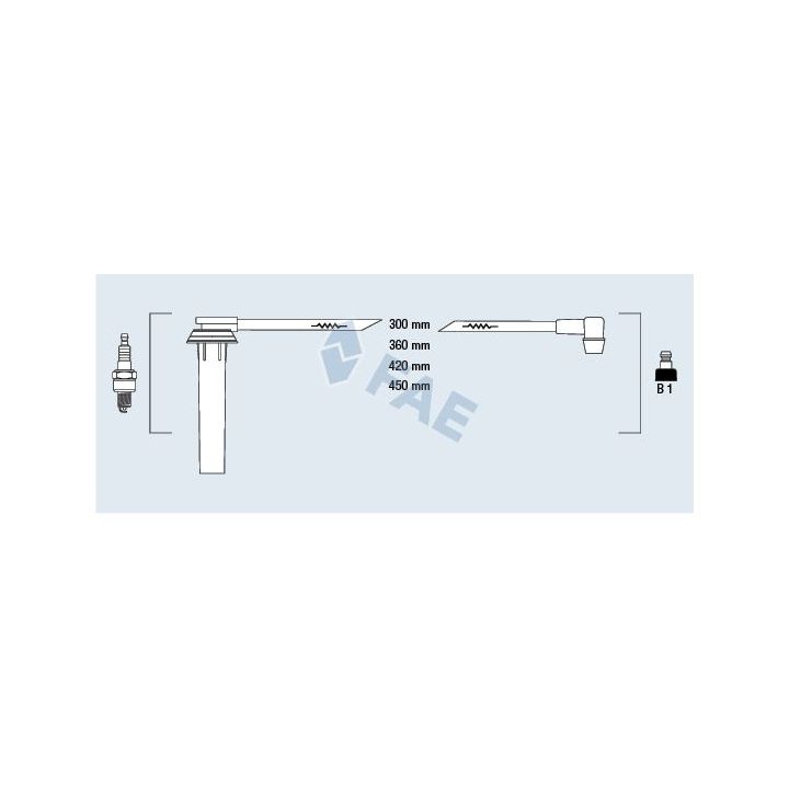 Uždegimo laido komplektas FAE 83985