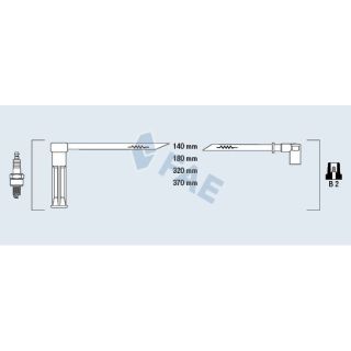 Uždegimo laido komplektas FAE 85115