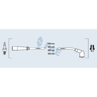 Uždegimo laido komplektas FAE 85147