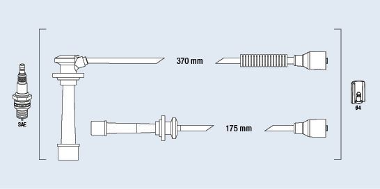 Uždegimo laido komplektas FAE 85148