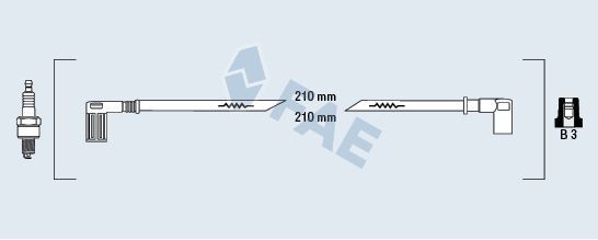 Uždegimo laido komplektas FAE 85290