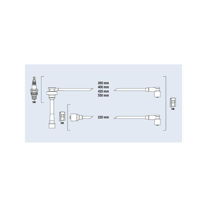 Uždegimo laido komplektas FAE 85385