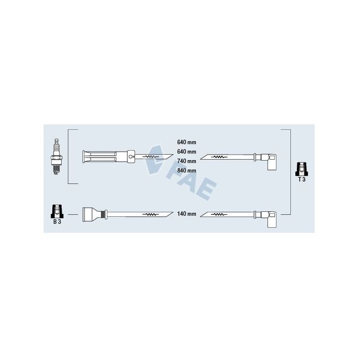 Uždegimo laido komplektas FAE 85390
