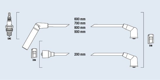 Uždegimo laido komplektas FAE 85398
