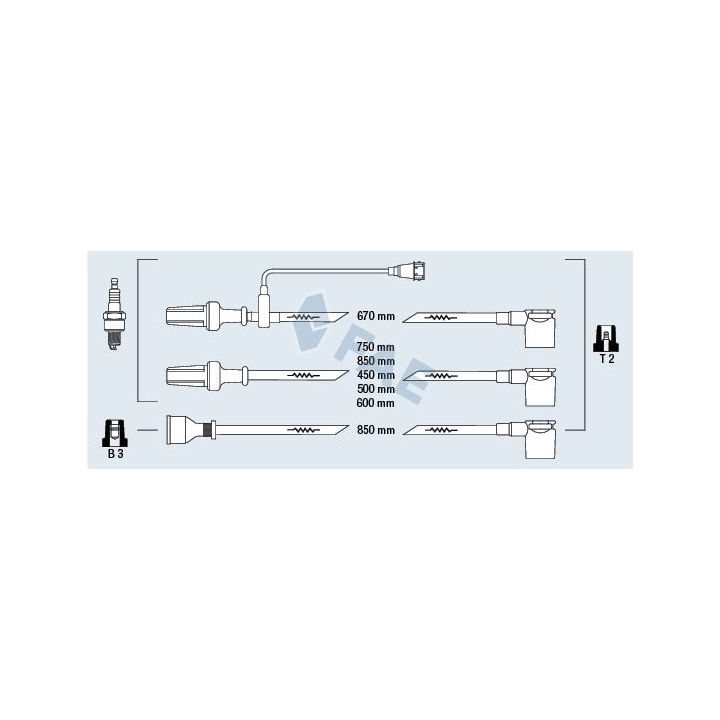 Uždegimo laido komplektas FAE 85580