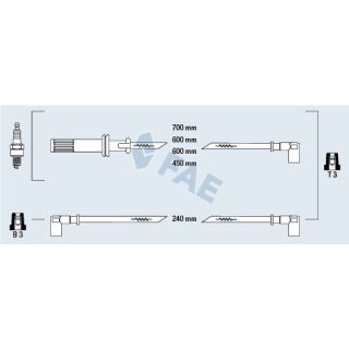 Uždegimo laido komplektas FAE 85610
