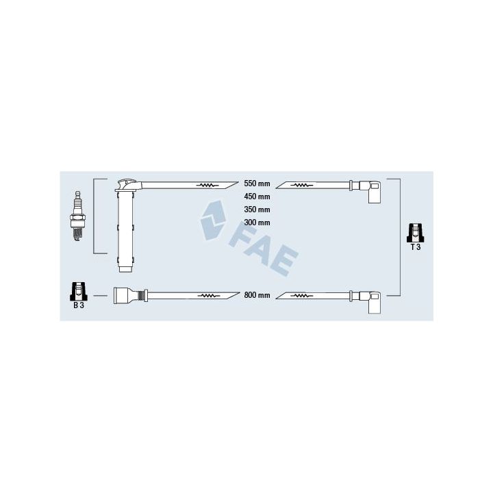 Uždegimo laido komplektas FAE 85760