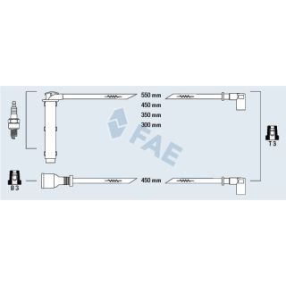 Uždegimo laido komplektas FAE 85765
