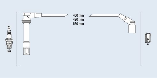 Uždegimo laido komplektas FAE 85768