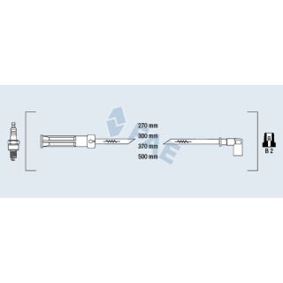 Uždegimo laido komplektas FAE 85994