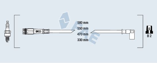 Uždegimo laido komplektas FAE 86040