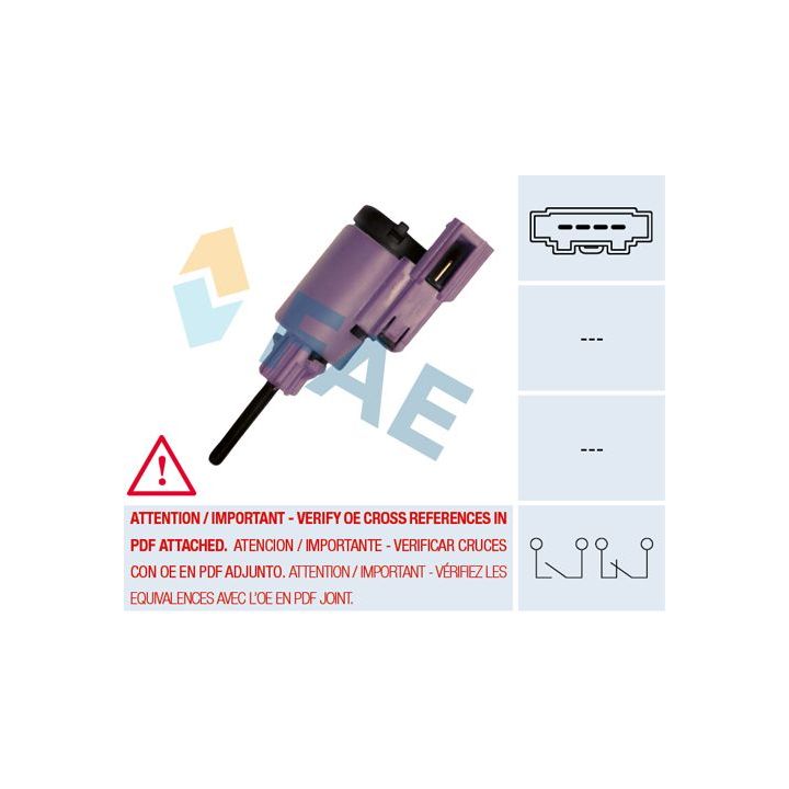 Stabdžių žibinto jungiklis FAE 24760