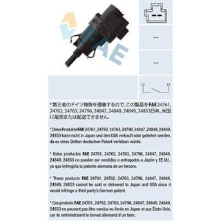 Stabdžių žibinto jungiklis FAE 24847