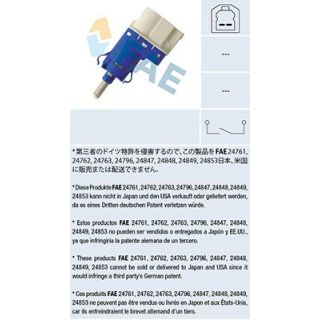 Stabdžių žibinto jungiklis FAE 24848