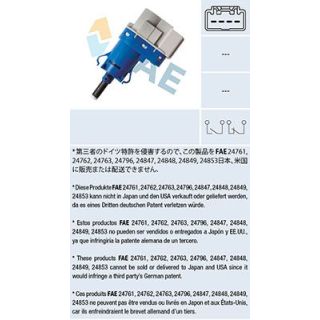 Stabdžių žibinto jungiklis FAE 24849