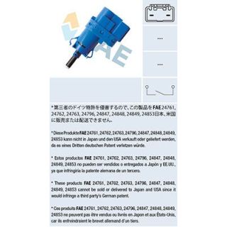 Stabdžių žibinto jungiklis FAE 24853