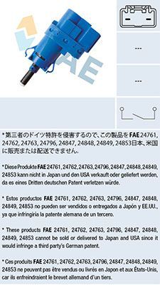 Stabdžių žibinto jungiklis FAE 24853