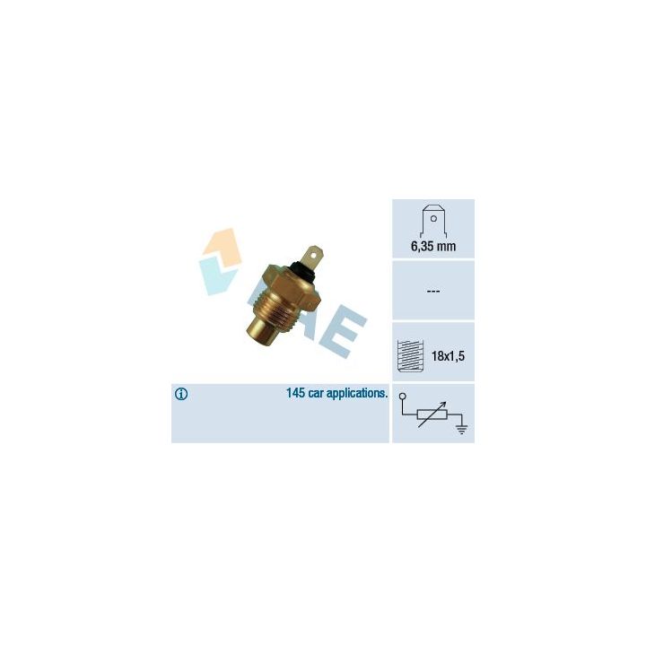 Siuntimo blokas, aušinimo skysčio temperatūra FAE 31020