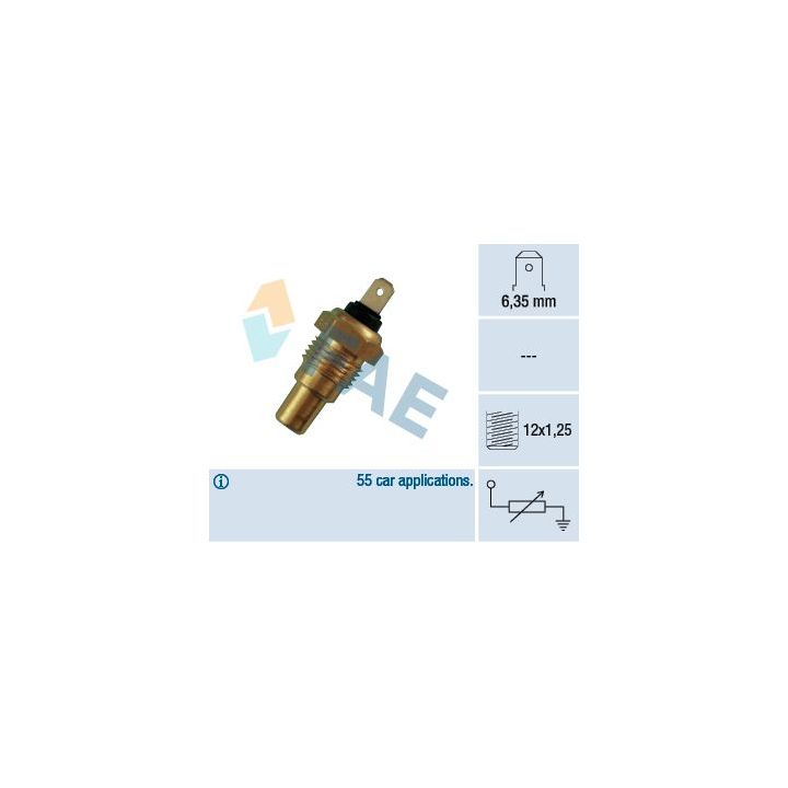 Siuntimo blokas, aušinimo skysčio temperatūra FAE 31580