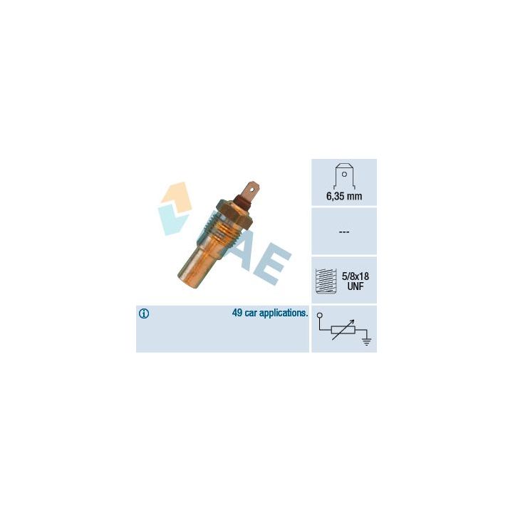 Siuntimo blokas, aušinimo skysčio temperatūra FAE 31690