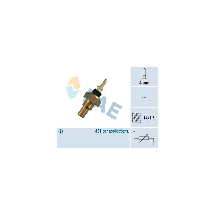 Siuntimo blokas, aušinimo skysčio temperatūra FAE 32220