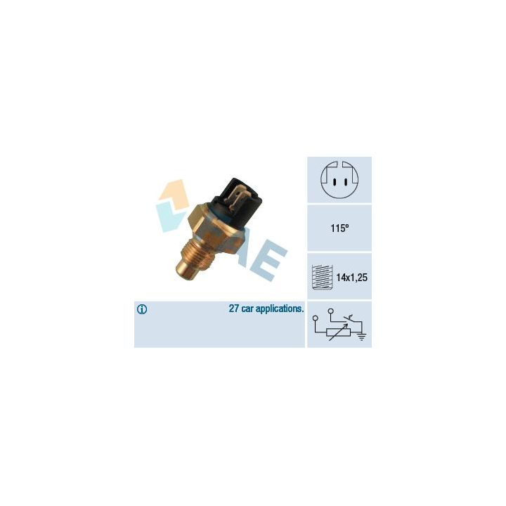 Siuntimo blokas, aušinimo skysčio temperatūra FAE 34010