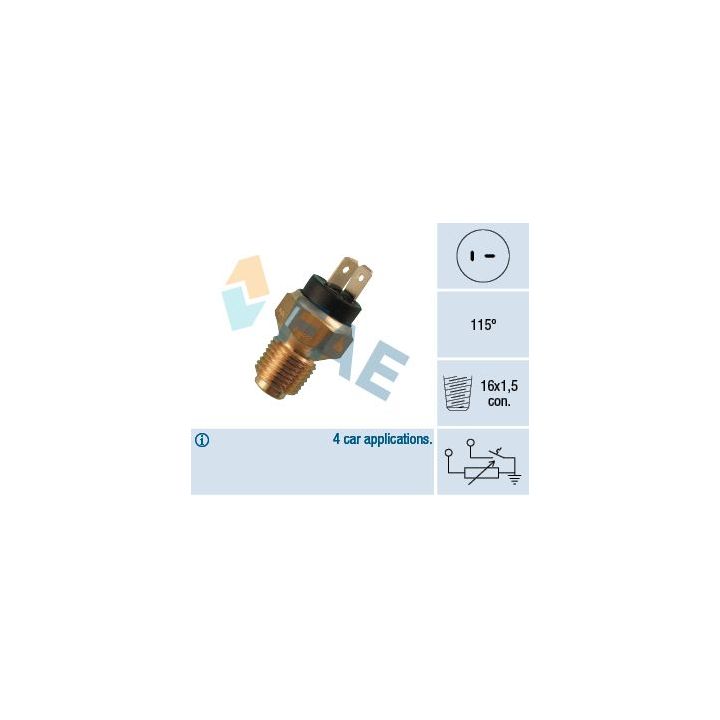 Siuntimo blokas, aušinimo skysčio temperatūra FAE 34020