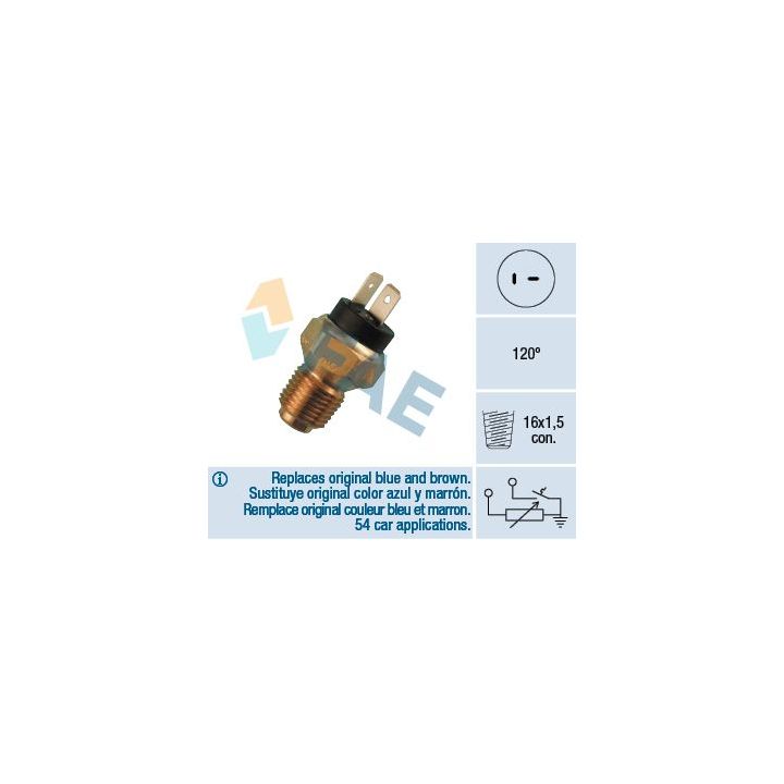 Siuntimo blokas, aušinimo skysčio temperatūra FAE 34060