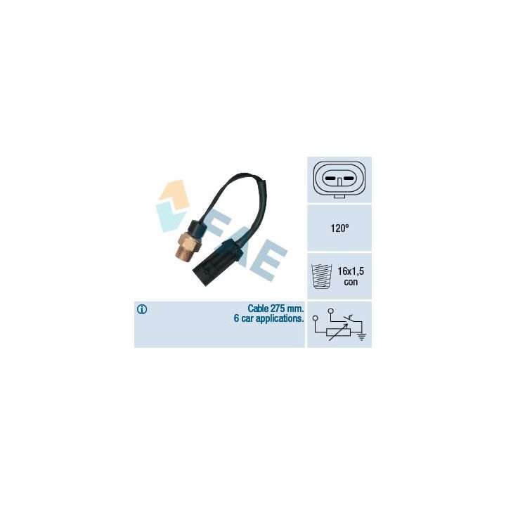 Siuntimo blokas, aušinimo skysčio temperatūra FAE 34380