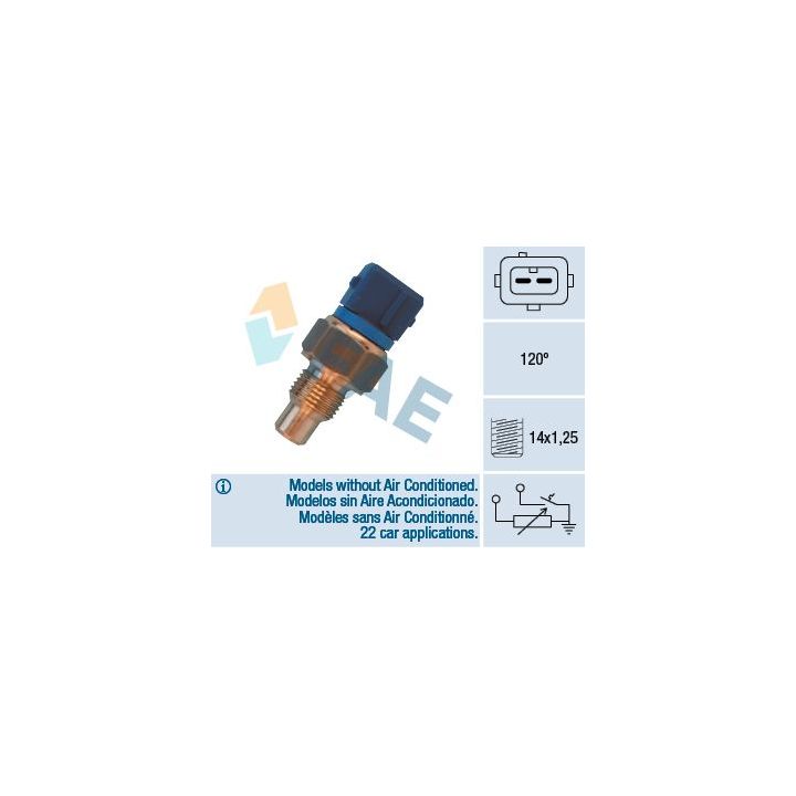 Siuntimo blokas, aušinimo skysčio temperatūra FAE 34460