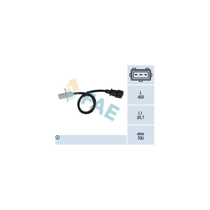 Jutiklis, alkūninio veleno impulsas FAE 79003