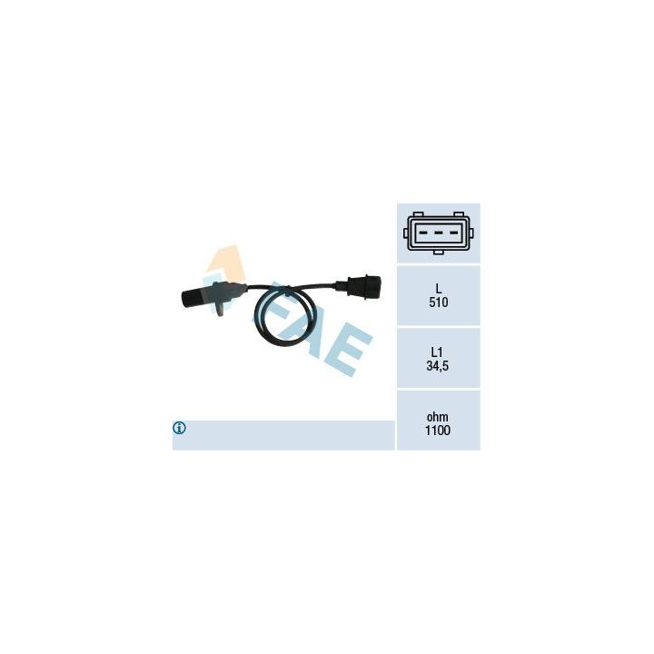 Jutiklis, alkūninio veleno impulsas FAE 79007