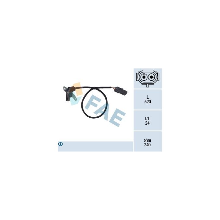 Jutiklis, alkūninio veleno impulsas FAE 79024