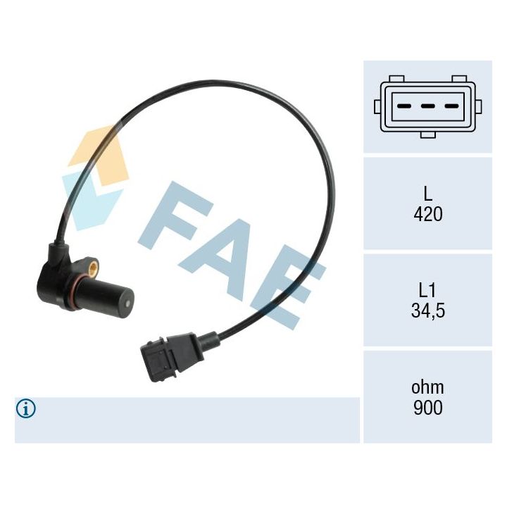 Jutiklis, alkūninio veleno impulsas FAE 79073