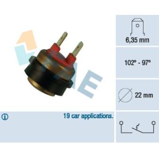 Temperatūros jungiklis, radiatoriaus ventiliatorius FAE 36290