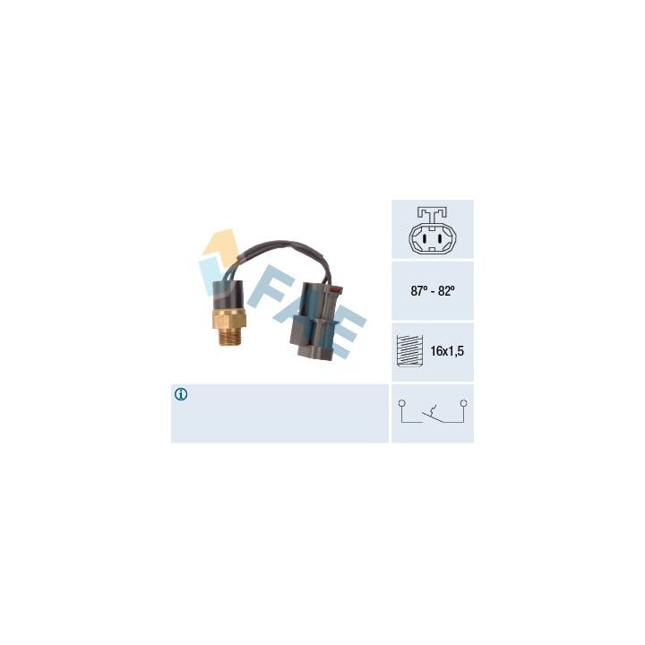 Temperatūros jungiklis, radiatoriaus ventiliatorius FAE 37760