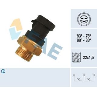 Temperatūros jungiklis, radiatoriaus ventiliatorius FAE 38200