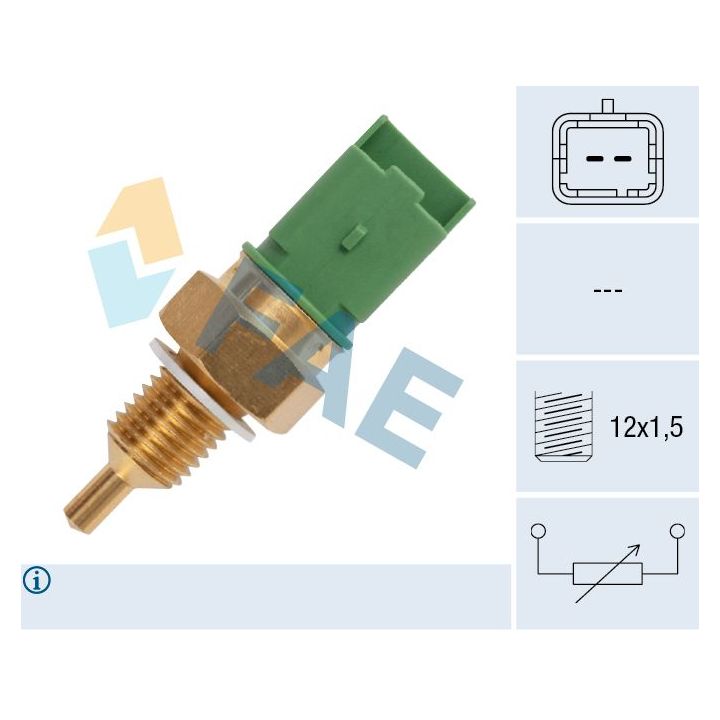 Jutiklis, variklio nišos temperatūra FAE 33705