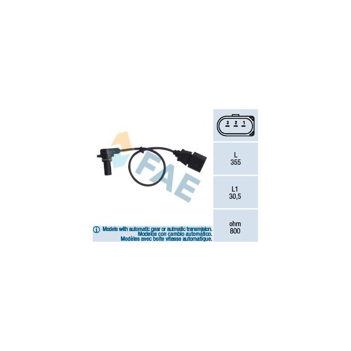 RPM jutiklis, automatinė transmisija FAE 79062