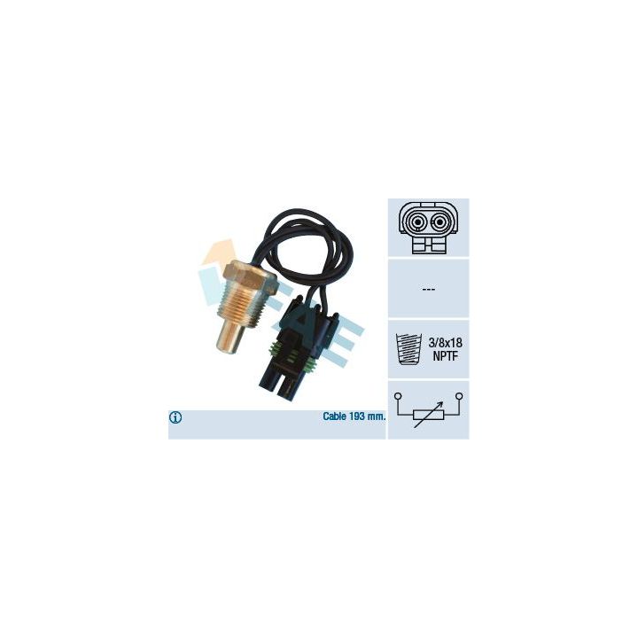 Siuntimo blokas, aušinimo skysčio temperatūra FAE 33550