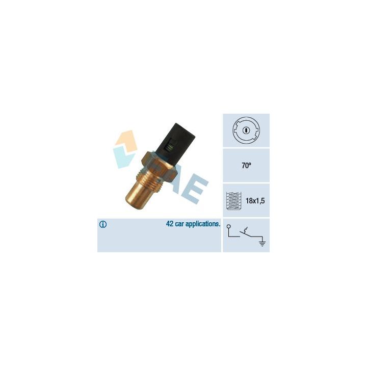 Temperatūros jungiklis, aušinimo skysčio įspėjimo lemputė FAE 35280