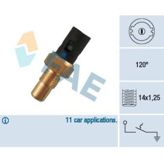 Temperatūros jungiklis, aušinimo skysčio įspėjimo lemputė FAE 35750