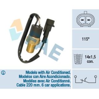 Temperatūros jungiklis, aušinimo skysčio įspėjimo lemputė FAE 35841