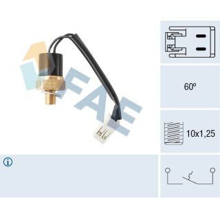 Temperatūros jungiklis, aušinimo skysčio įspėjimo lemputė FAE 35855