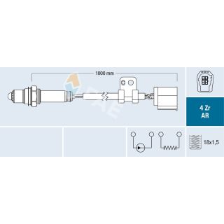 Lambda jutiklis FAE 75612