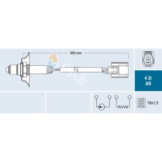 Lambda jutiklis FAE 75624