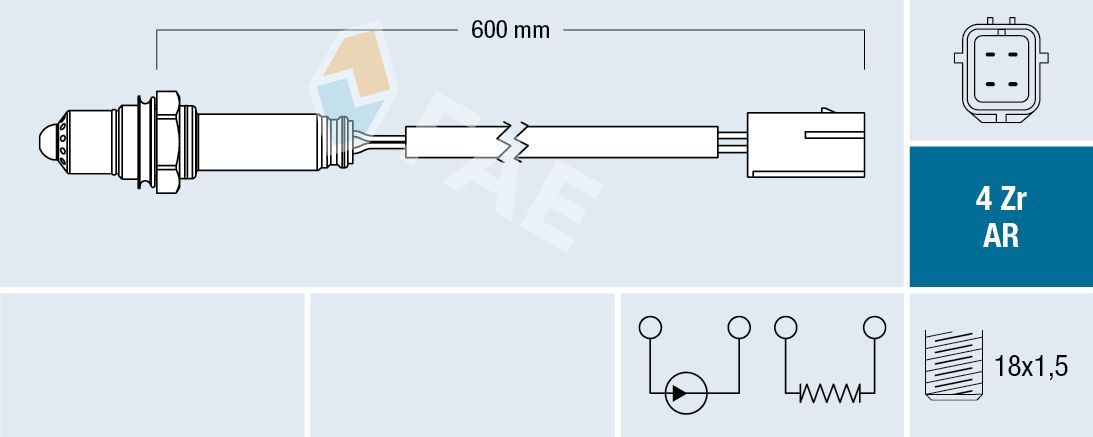 Lambda jutiklis FAE 75625