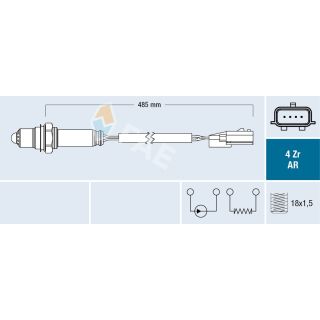 Lambda jutiklis FAE 75634
