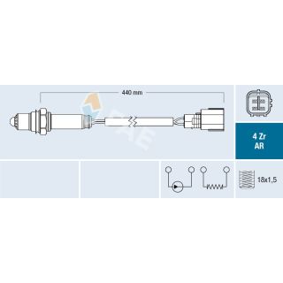 Lambda jutiklis FAE 75668