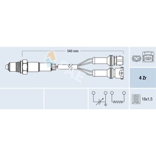 Lambda jutiklis FAE 77123